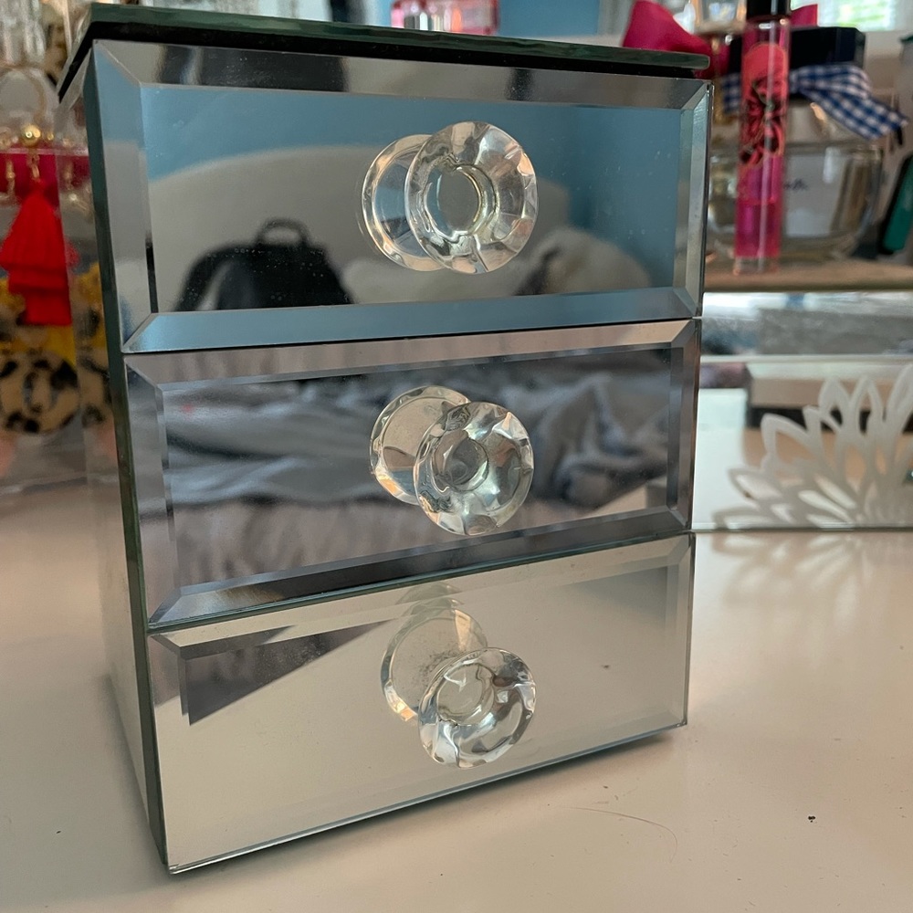 2 Drawer Allure Mirrow Jewelry Box